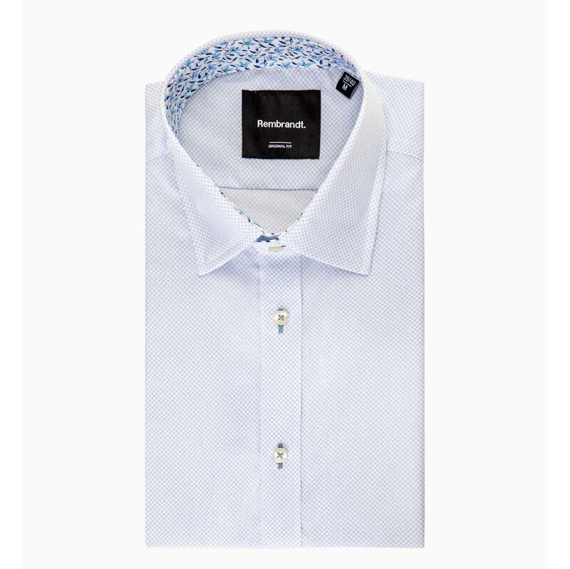 Rembrandt Barbican Light Blue Dot Shirt image number 2